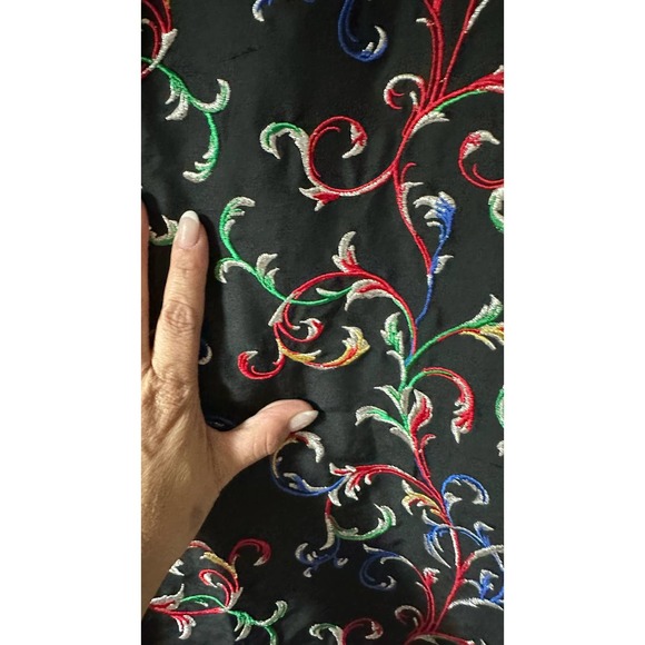 CJ Laing Silk Embroidered Party Dress Pants Sz. 14 - Picture 3 of 9